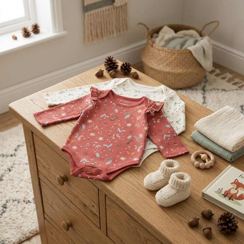 First Impressions Baby Girls 2-Pc. Cotton Holiday Bodysuit Set, Size 0-3 Months