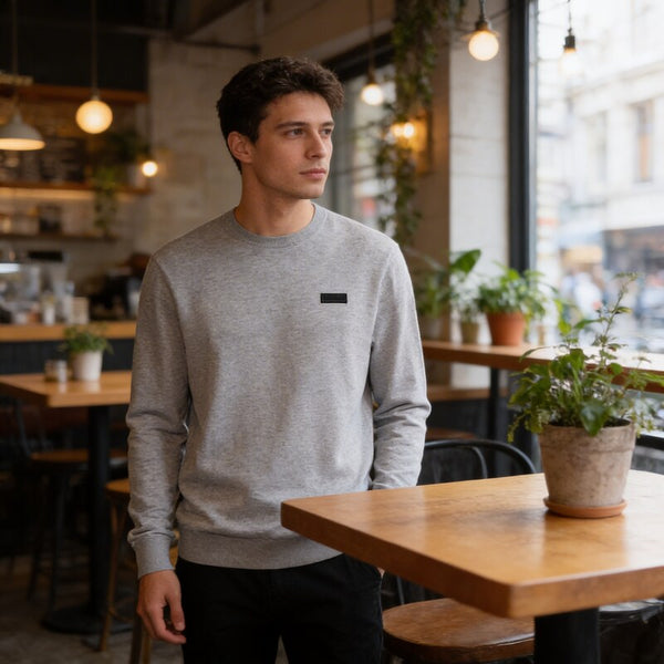 Hugo Boss Mens Sweater  Pullover Heather Crewneck, XL