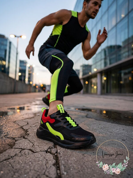 Inc Mens Raven Neon Joggers, Mens Shoes, Size 11.5M