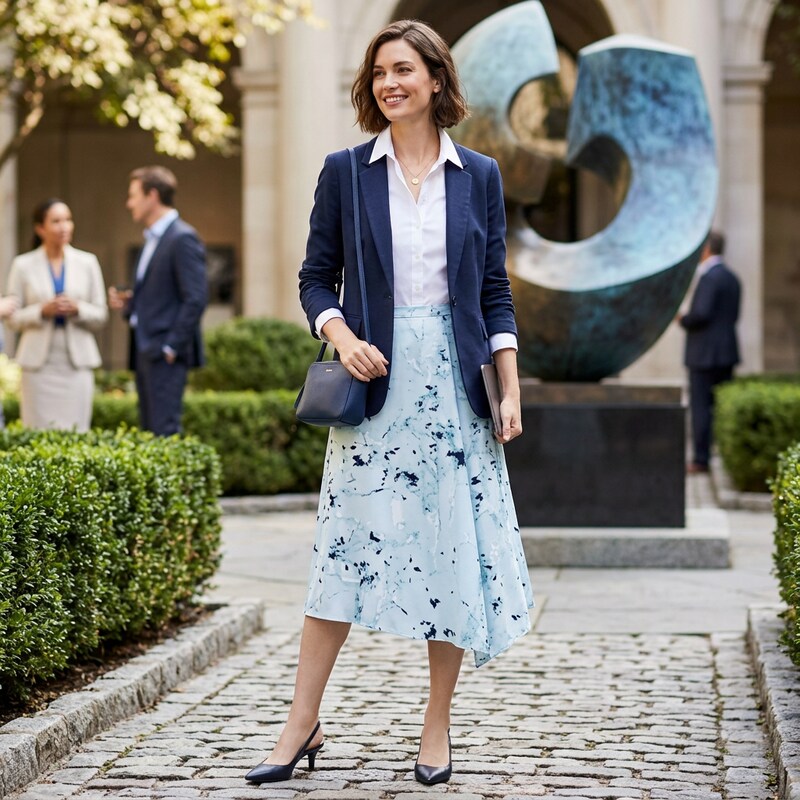 Alfani Print A-Line Skirt, Size 12