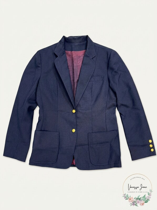 Vintage Kirkland Hall Women's, Dark Blue, Blazer Size M