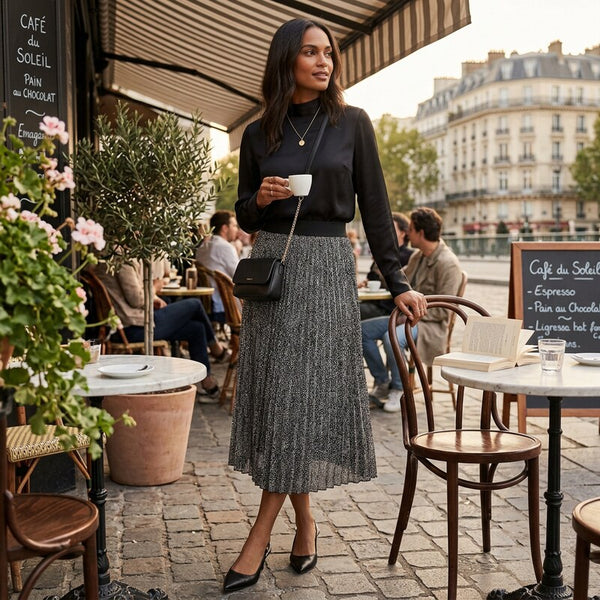 Alfani Pleated Metallic MIDI Skirt, Size XXL