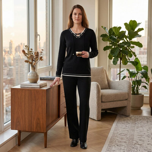 Calvin Klein Lace-Up Sweater, Size XS