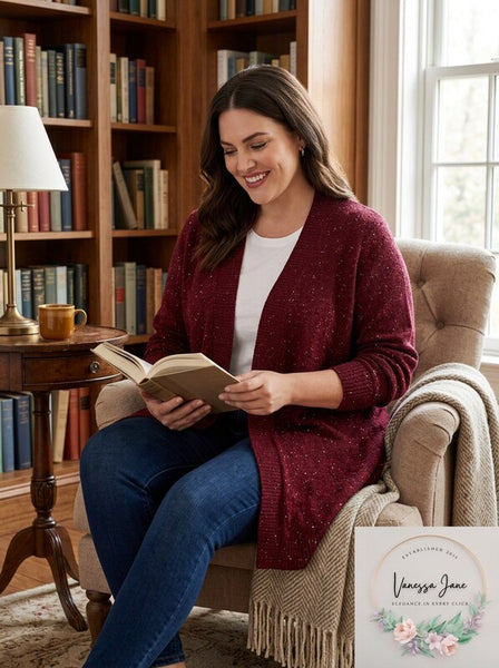 Karen Scott Sweater Open Front Cardigan, Size 0X