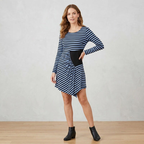 ECI NY Womens Striped Mini Dress, Size Medium