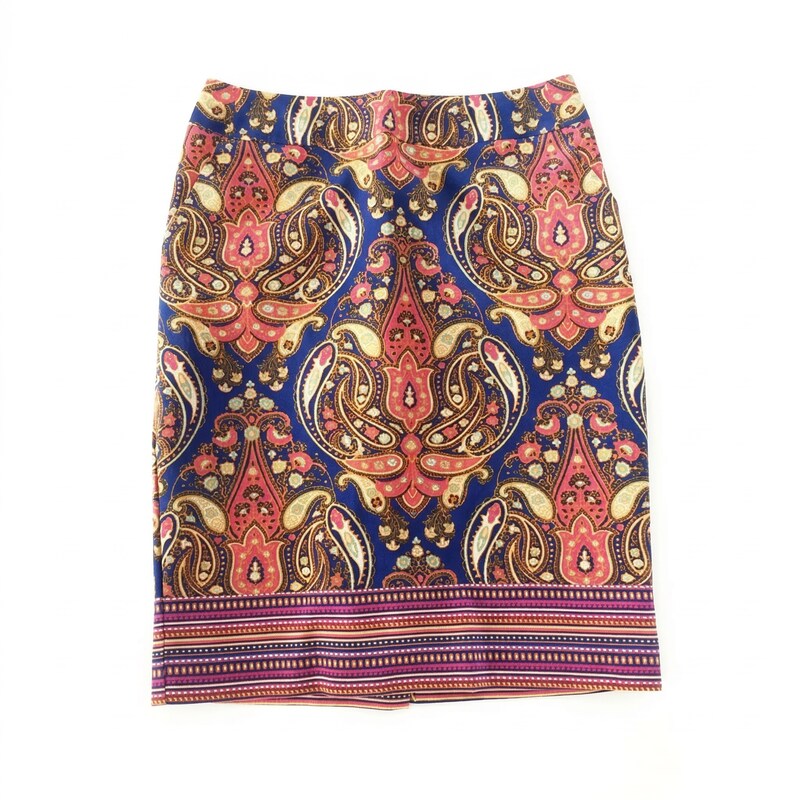 Merona Paisley Pencil Skirt, Size 4