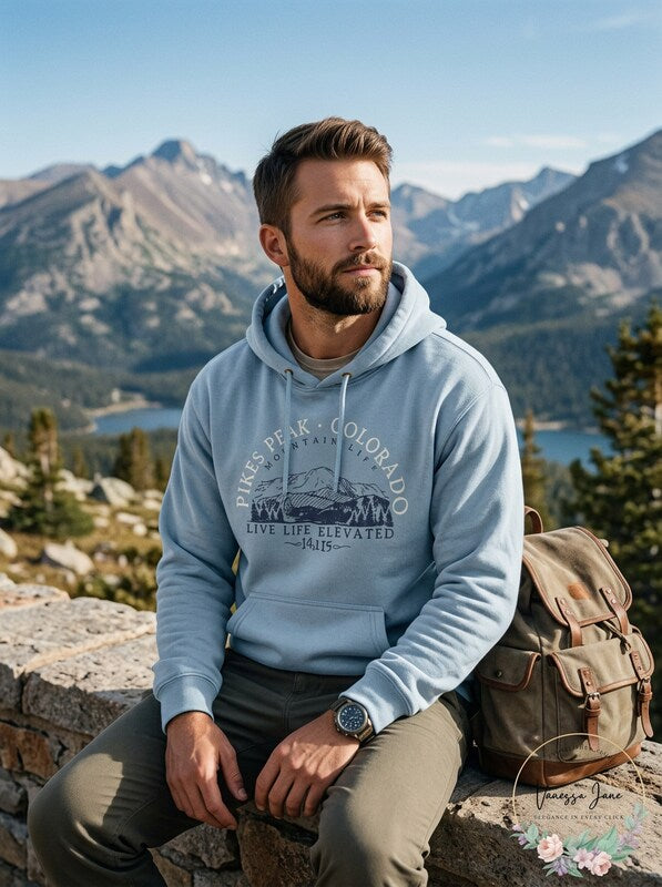 Pikes Peak Colorado Unisex Sweatshirt, Large
