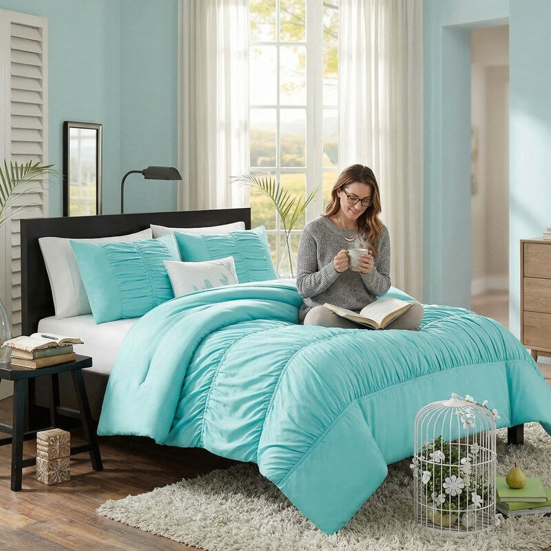 Mi-Zone Miramar Duvet Cover Set, King/ California King, Blue