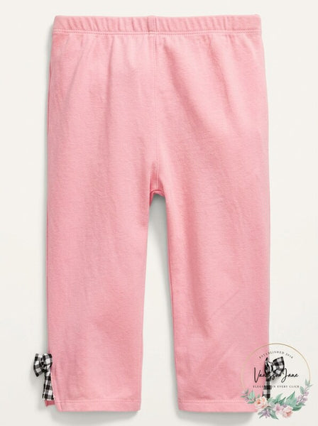 First Impressions Baby Girls Gingham Bow Leggings, Size 6-9M
