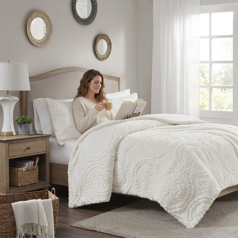Madison Park Nova Embroidered Medallion Ultra Plush Comforter Set Californi