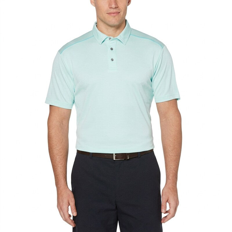 PGA Tour Mens Mini-Argyle Jacquard Polo, Size XXL