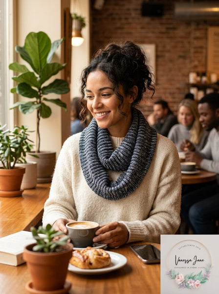 Tickled Blue Everyday Infinity Scarf