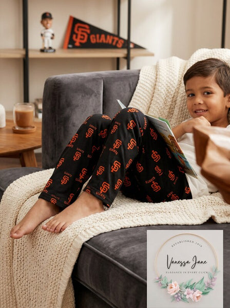 MLB Boys San Francisco Giants Printed Pant, Black, Small 2T