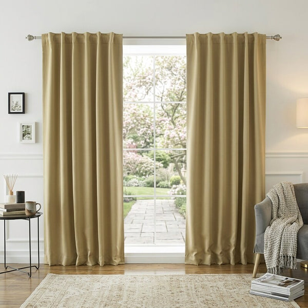 Best Home Fashion Premium Thermal Insulated Blackout Curtains set, 52x108