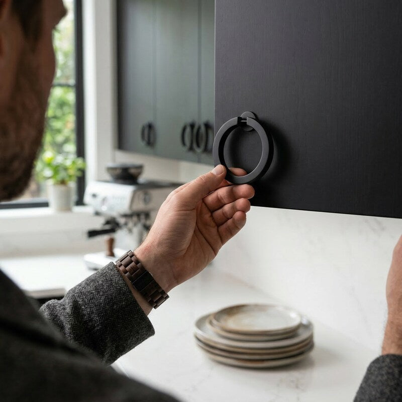 Alno A2661-3 3 inches Wide Round Cabinet Ring Pull