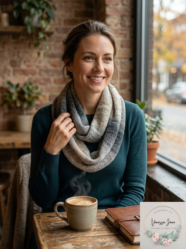 Women's Infinity Blanket Scarf, One Size/Charcoal