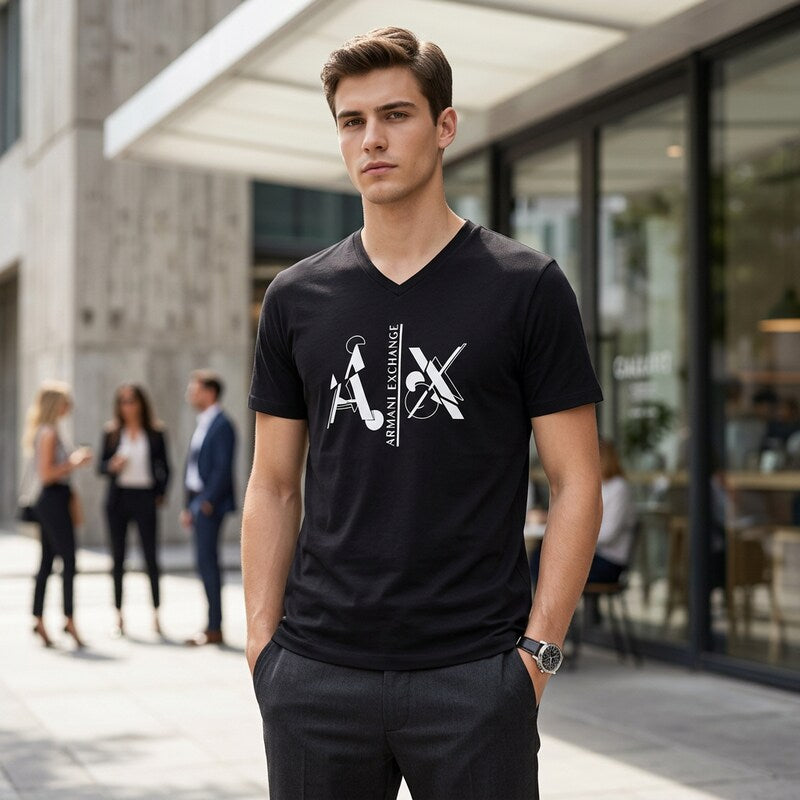 Armani Exchange Mens Classic-Fit T-Shirt, Size Small