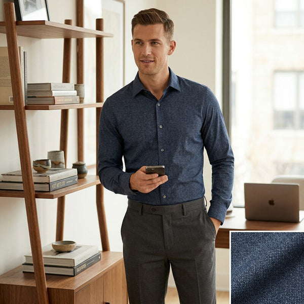 Bar Iii Mens Slim-Fit Stretch Light Print Dress Shirt, Size Small