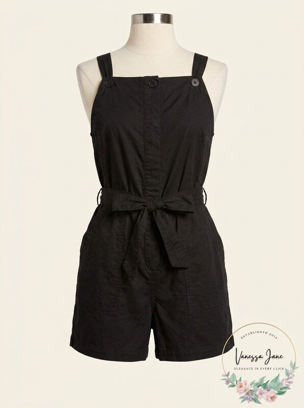 Free People Brown Rust Babydoll Waist Tie Zip Up Romper/Jumpsuit, Size Small