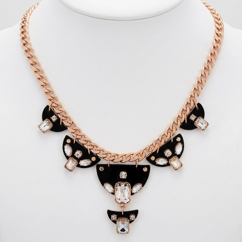 GUESS Statement Necklace with Lucite Drops