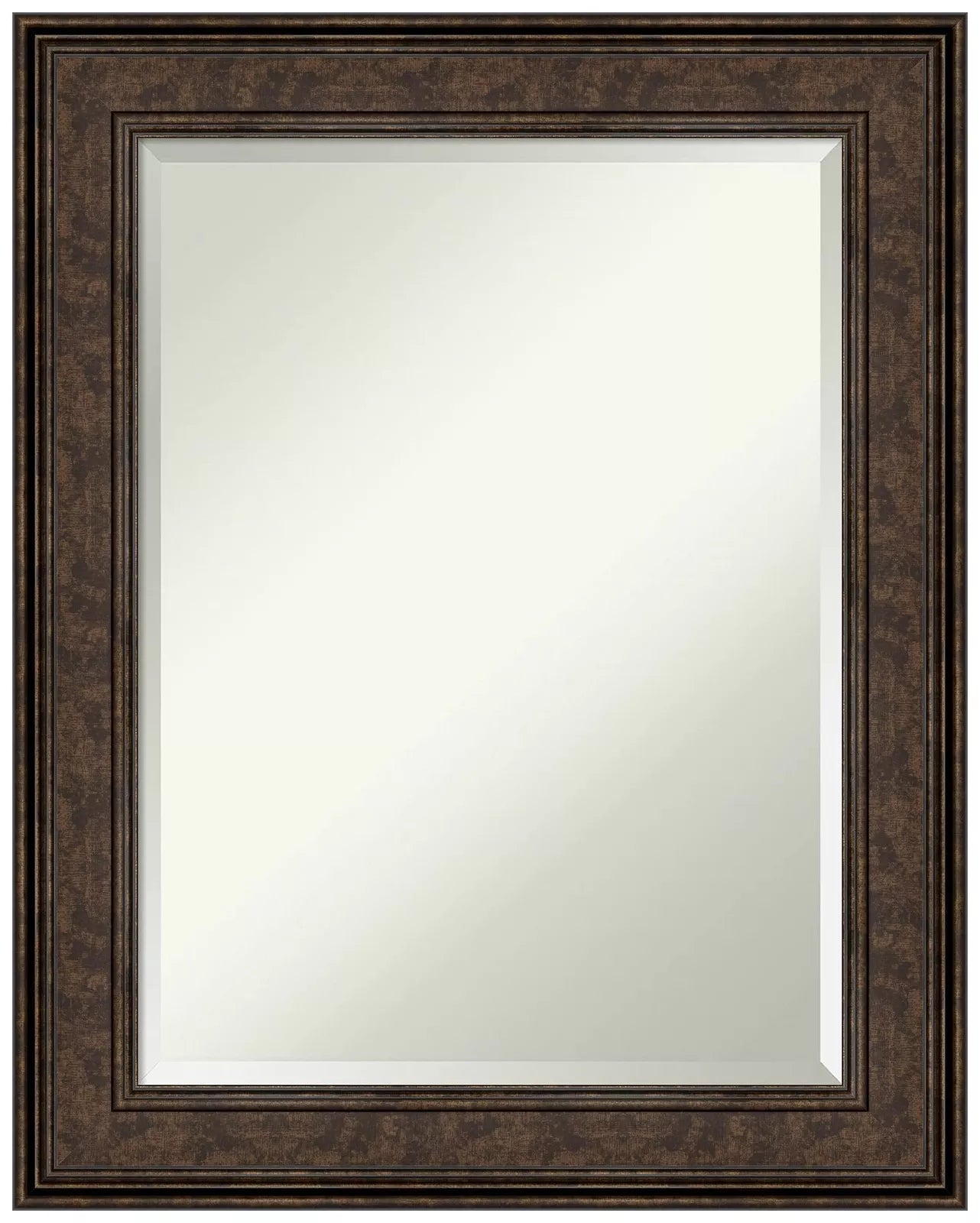 Amanti Art Rustic Plank Framed Bathroom Vanity Wall Mirror