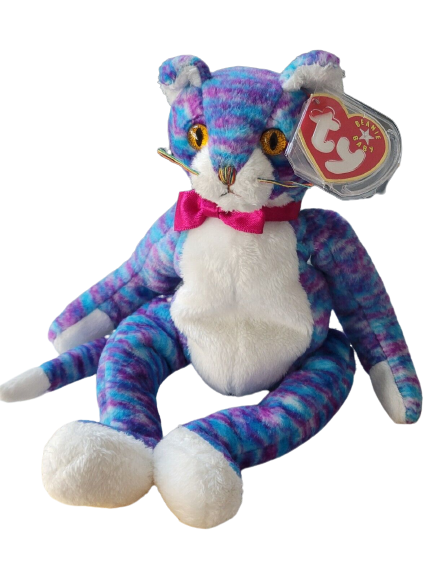 Ty Beanie Baby Kooky The Cat Rare Stamp In Tag With Pellets