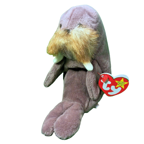 RARE VINTAGE TY Beanie Baby Jolly The Walrus Retired 1996 ☆☆ERRORS☆☆