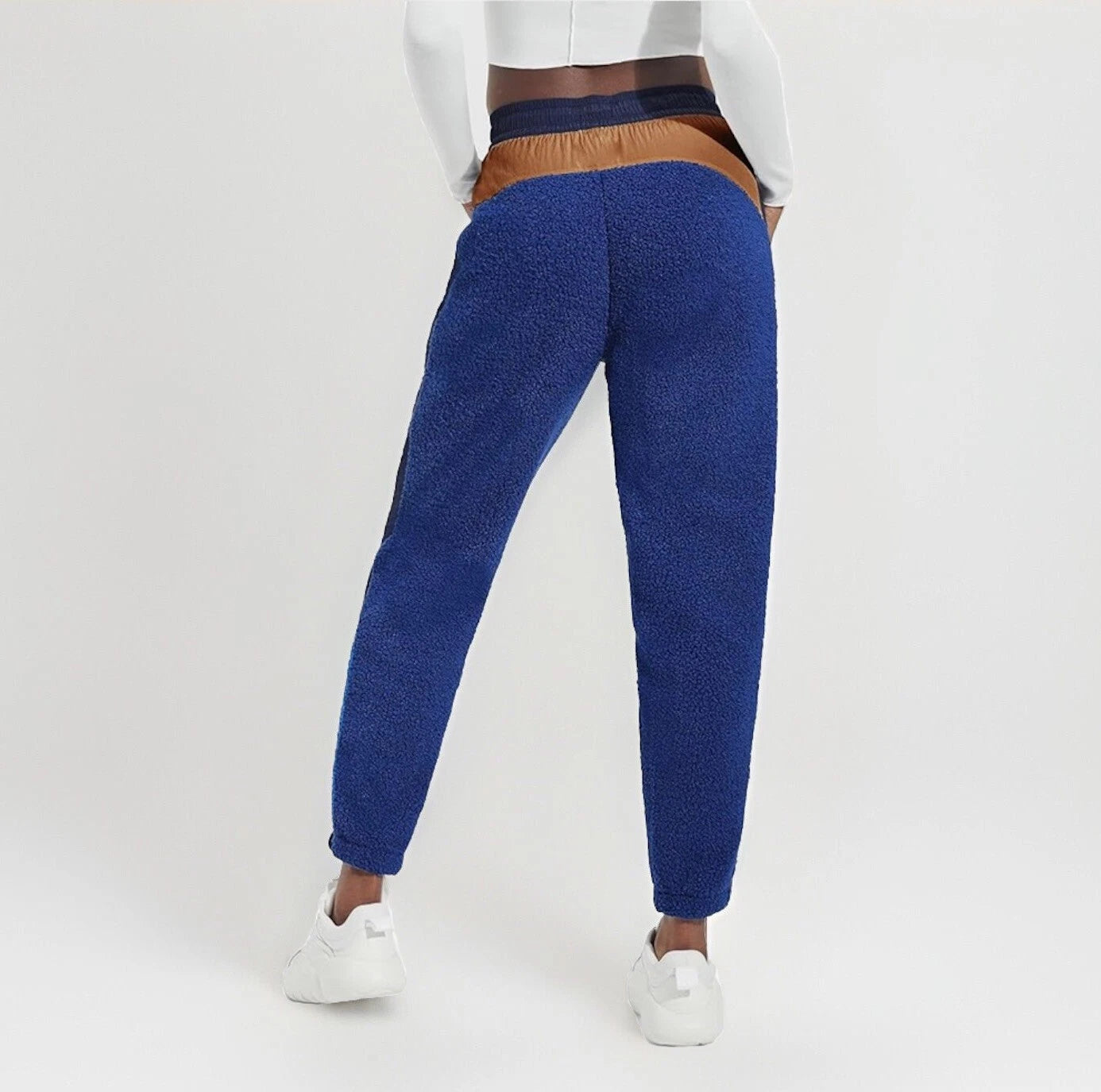 UGG Womens Kieren UGGfluff / Nylon Pant Fleece/Nylon Pants in Night Sky/Hardwood, Size