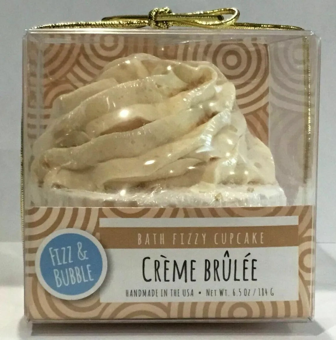 Fizz & Bubble Creme Brulee Bath Bomb 6.5oz/184g New With Box