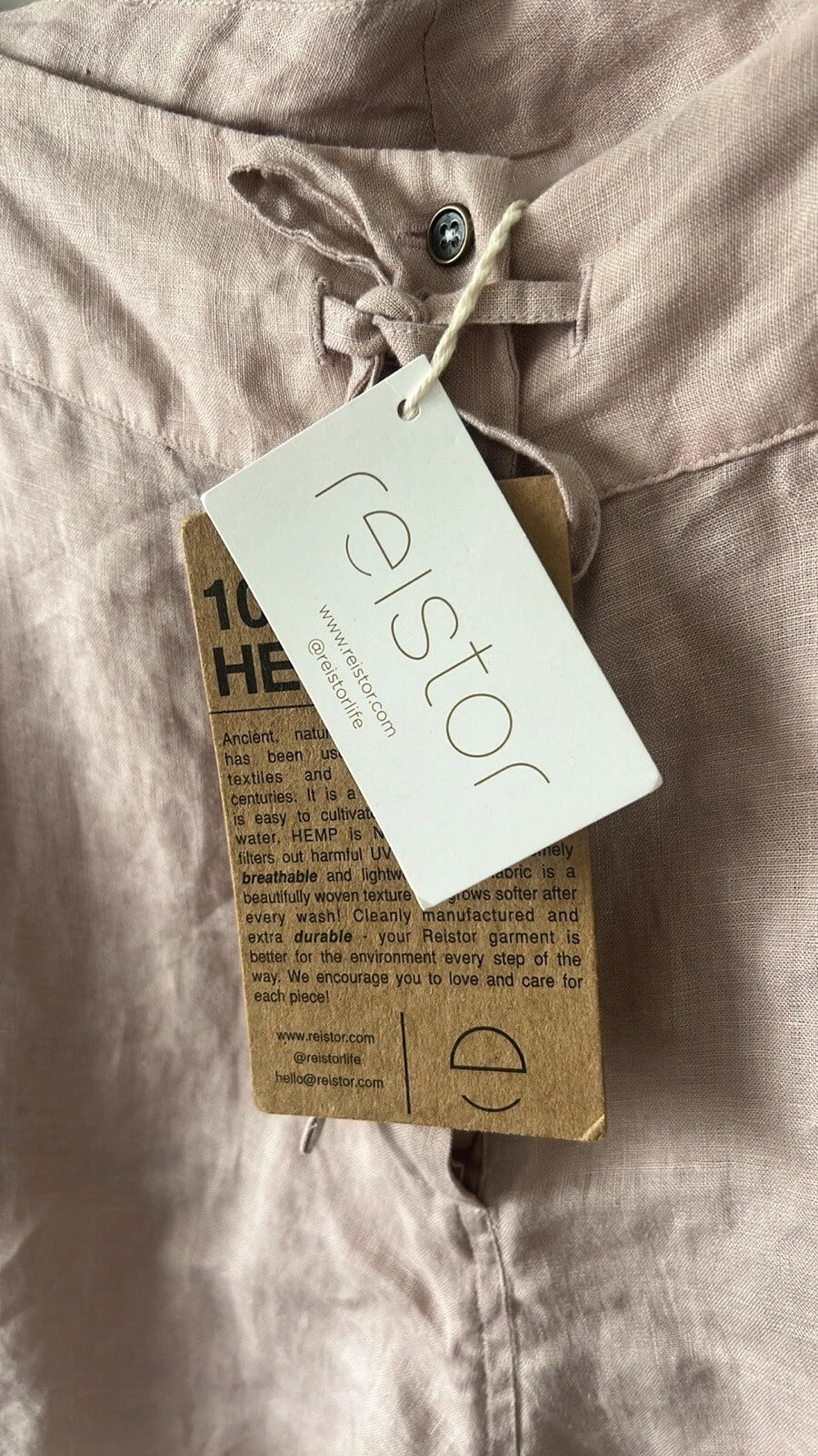 Reistor Womens Drawstring Shorts - Dusty Pink, Medium