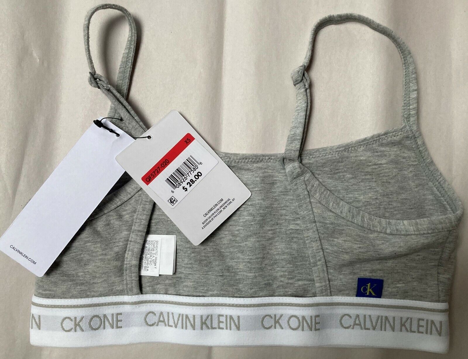 Calvin Klein QF1536 CK One Cotton Unlined Bralette