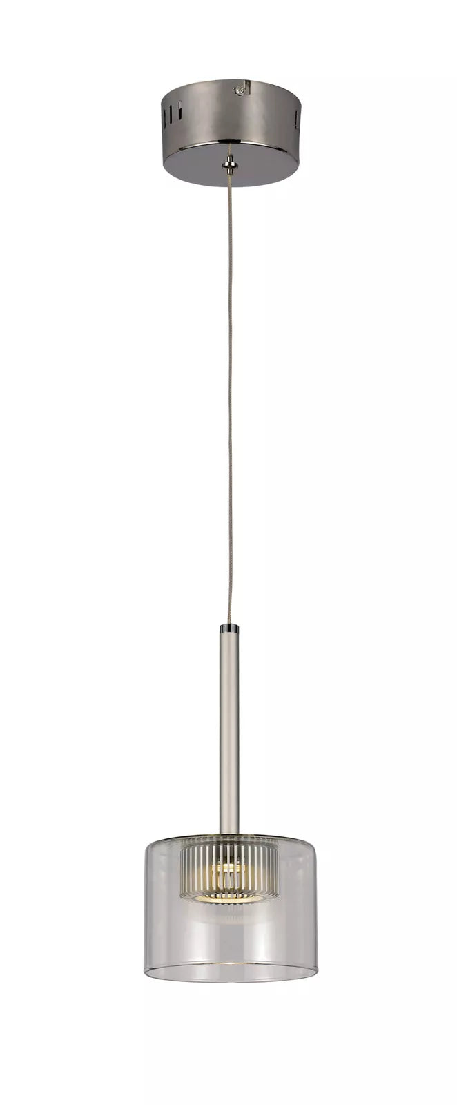 Trans Globe Lighting-PND-992-5 Inch 5W 1 Light LED Drop Pendant Polished Chrome