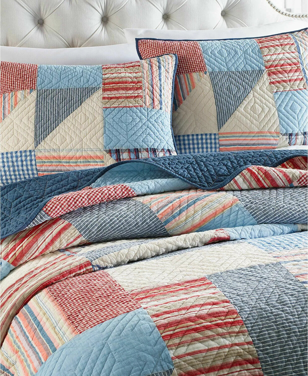 Martha Stewart Collection Americana Patchwork King/Cal King Quilt