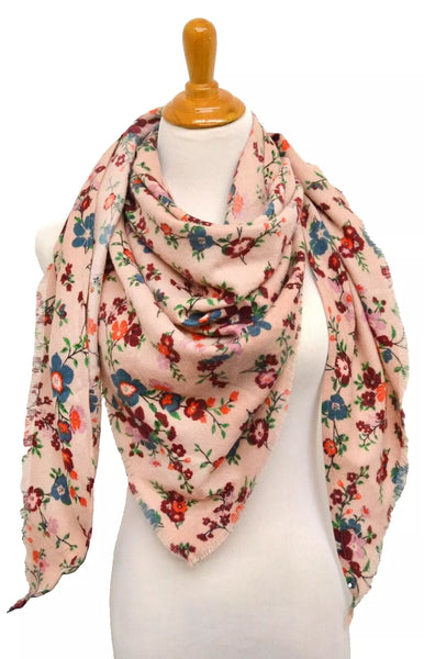 Inc International Concepts Floral-Print Triangle Scarf