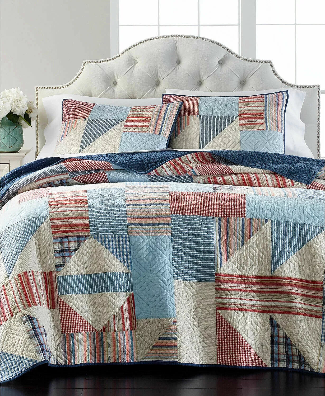 Martha Stewart Collection Americana Patchwork King/Cal King Quilt