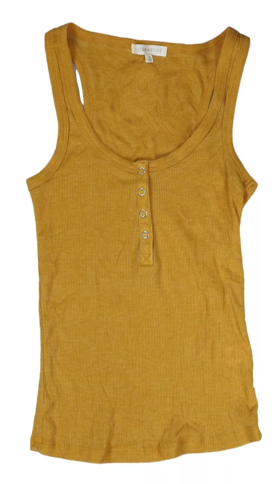 Ultra Flirt Juniors Henley Tank Top