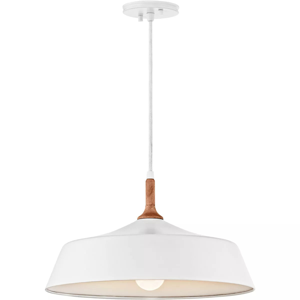 Kichler Lighting 43683WH Danika 1 Light 16 inch White Pendant Ceiling Light