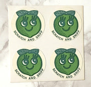 Lot of 31 Vintage CTP 1977 Scratch and Sniff Reward Label Stickers
