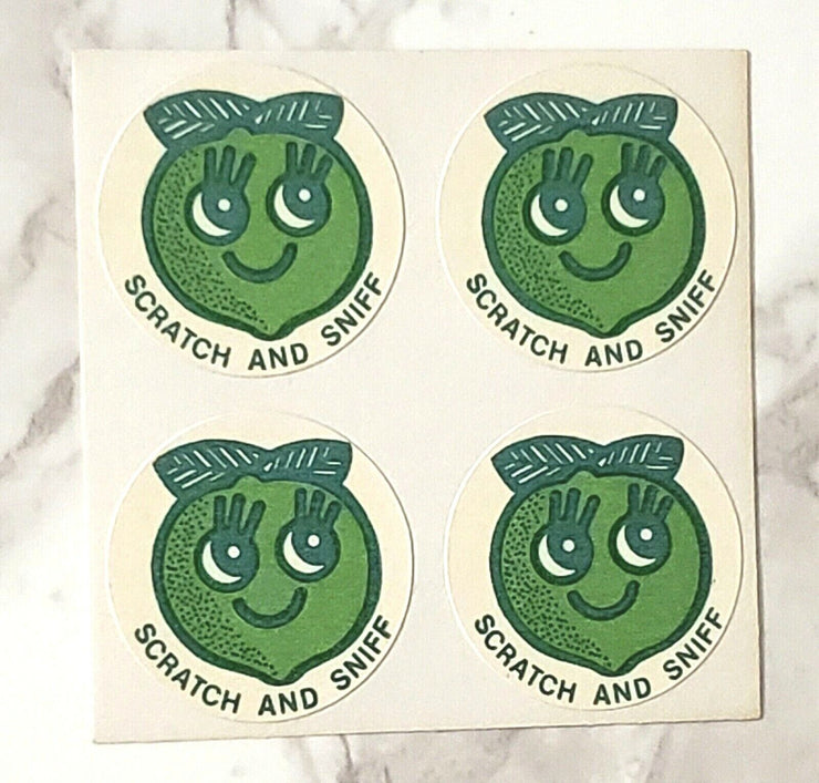 Lot of 31 Vintage CTP 1977 Scratch and Sniff Reward Label Stickers