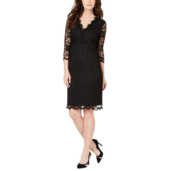 Thalia Sodi Women's Chain Neck Lace Dress Green Size X-Large