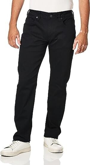 Buffalo David Bittons Straight-fit jeans Black, Size 36x32
