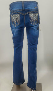 Silver Diva High Waist Stretch Push-Up Colombian Style Levanta Cola Jeans, Sz 7