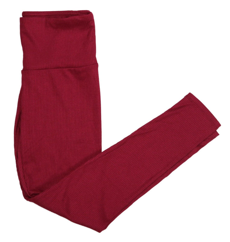 Ultra Flirt Juniors Ribbed-Knit High-Waist Leggings, Size Medium