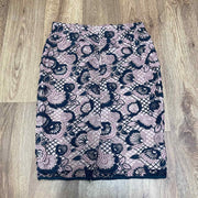 Ann Taylor Women's Floral Crochet Lace Pencil Skirt, Size 6