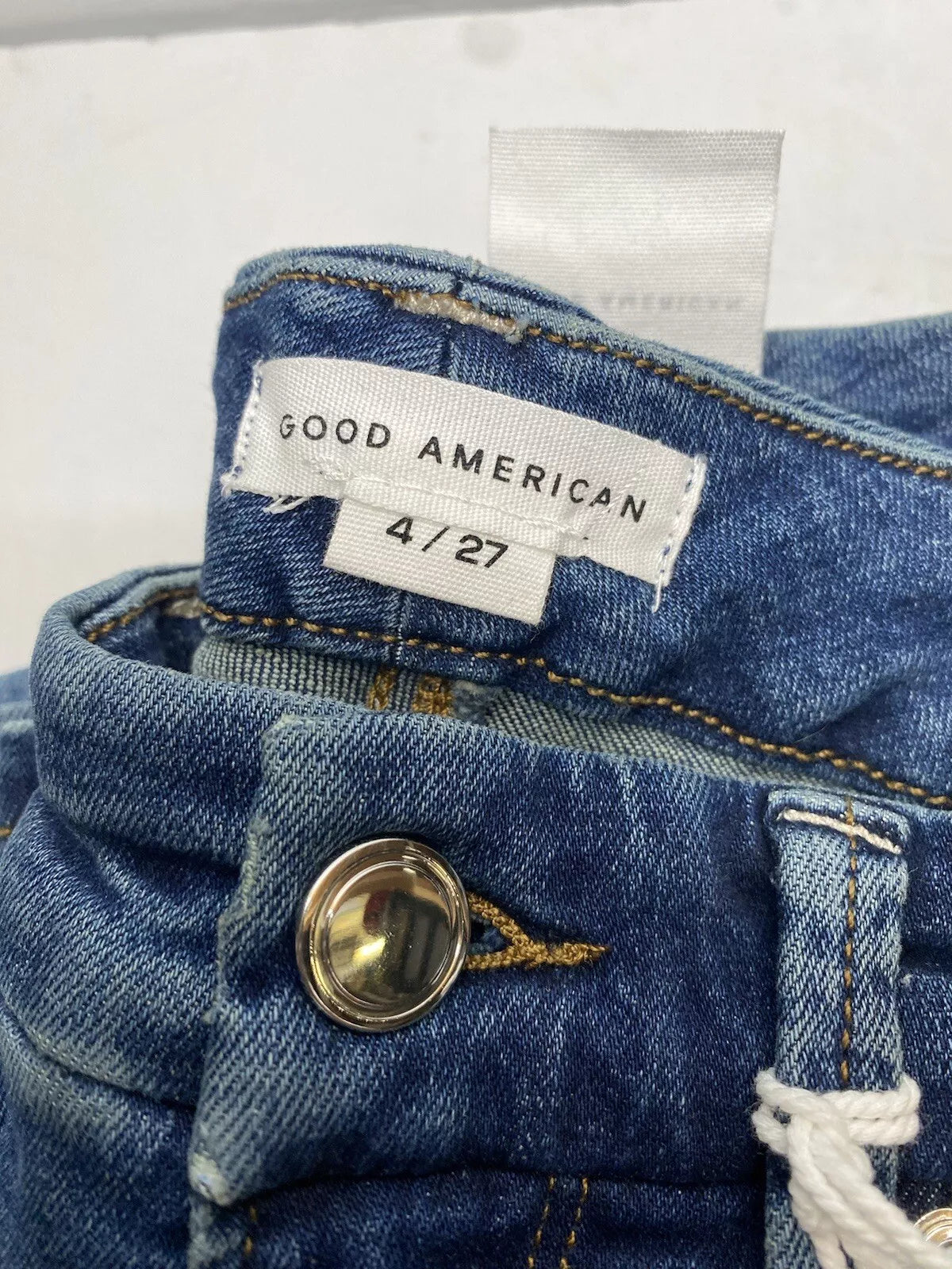 Good American Good Legs Crop Jeans in Blue615, Size 24