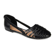 Journee Collection Womens Ekko Flat Flats Shoes, 8M/Black