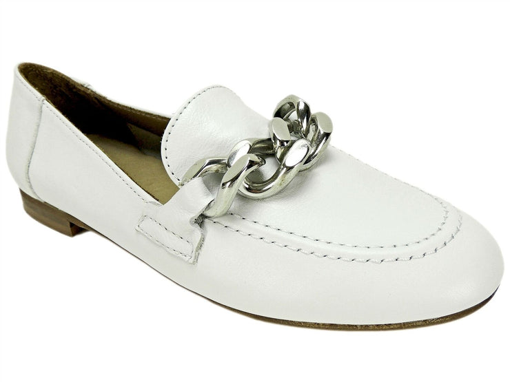 Donald Pliner Womens Nolin Leather Loafer, White, Size 9M