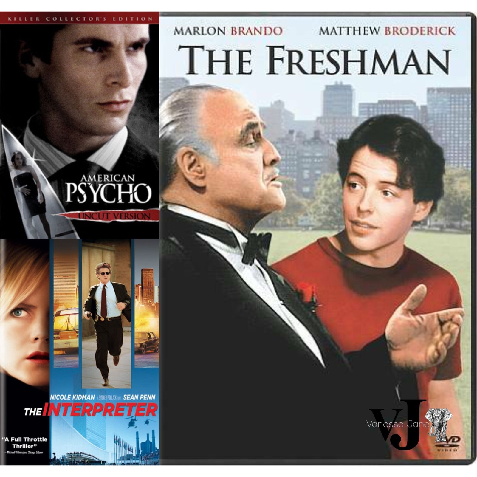 DVD Drama Bundle: Interpreter, the Freshman, American Psycho