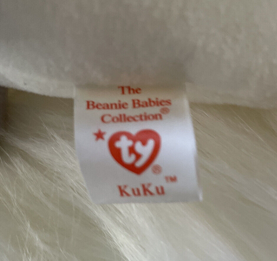 Ty Beanie Babies “Kuku” The Cockatoo. -628Rare, Vintage and Mint!