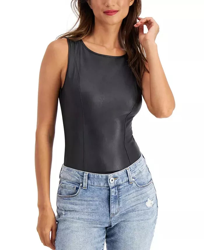 I.n.c. International Concepts Faux Leather Bodysuit